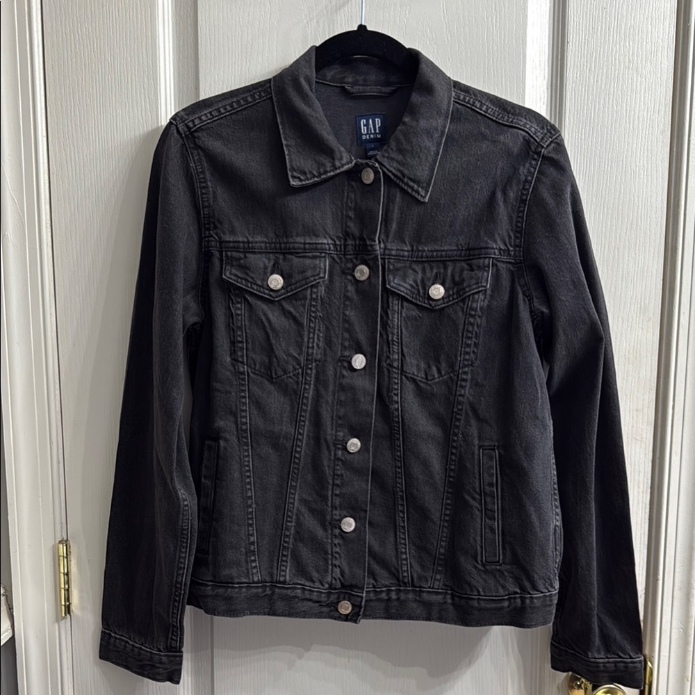 GAP Women's Dark Gray Denim Jacket